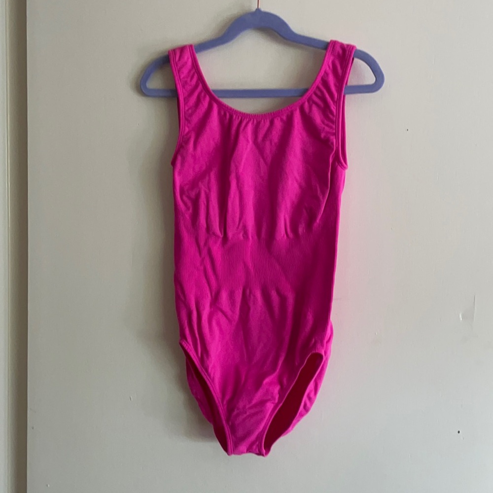 Balera pink tank leotard Large child